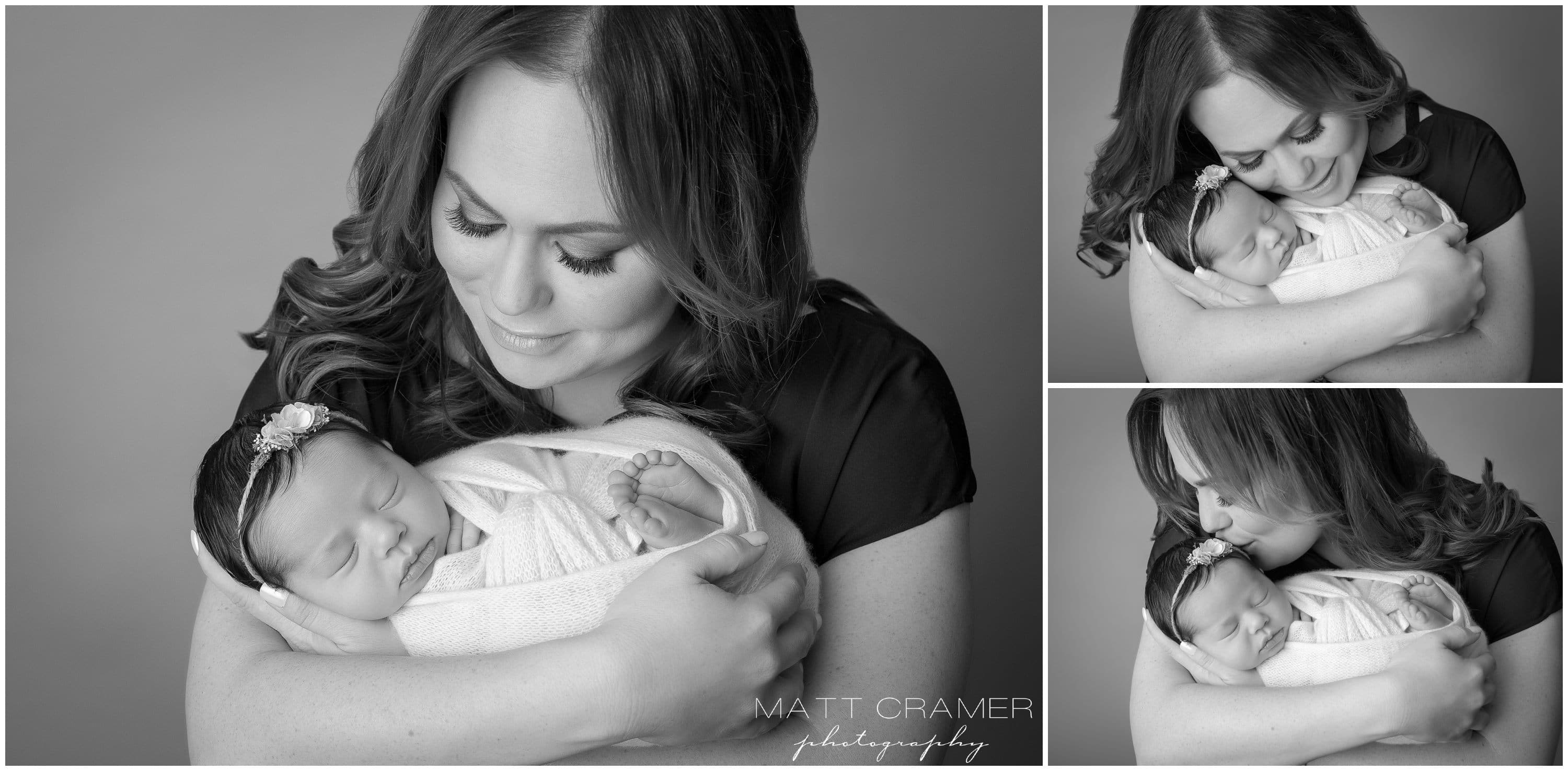 Newborn Baby Photographer in Los Angeles captures mommy holding baby